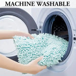 tapis bain bleu clair texture bouclée douce moderne absorbant 40x60cm