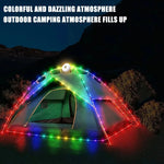 guirlande lumineuse portable extérieure led rechargeable camping modes éclairage flexible neon strips