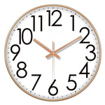 horloge murale quartz aiguille noir blanc simple facile lecture minimaliste sans tic tac moderne