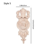 appliques decoratives bois floral sculptees baroques naturelles decoration murale farmhouse classic