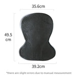 tapis d'équitation gel noir antiusure rehausseur arrière ergonomique absorbant chocs petits trous round surface