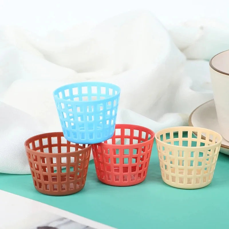 mini paniers rangement bleu beige marron rouge réticulée modernes 12èmescale