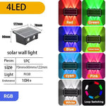 lampes murales solaires extérieures modernes couleurs chaudes ip65 led autoinstallation festiveextérieur