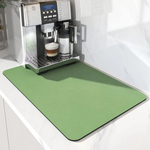 tapis protection machine anti goutte cuisine moderne rectangulaire absorption eau noir bleu