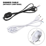 câble électrique vintage ampoule e14 e27 noir blanc douille socket interrupteur variateur 1mètre