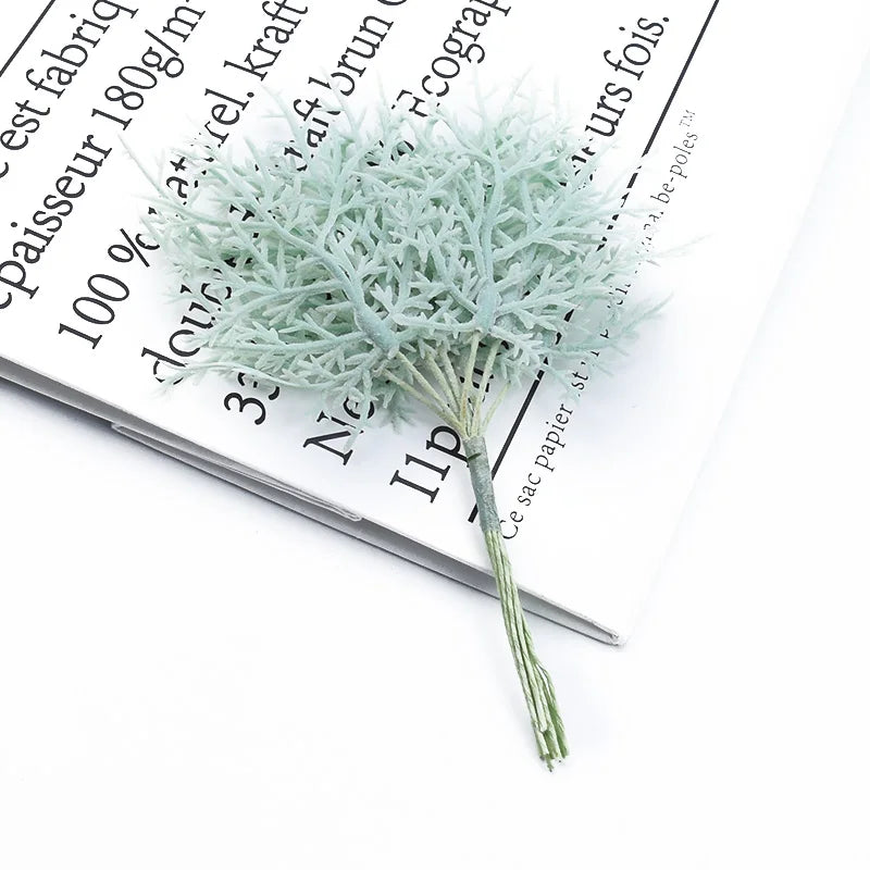 bouquet artificiel feuilles fines or argent bleu violet rose naturel extérieur accroché chambre decoration