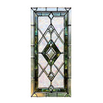 vitrail floral art nouveau opaques adhésif vert blanc bleu rose doré