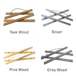 Cadre mural moderne bois teck noir blanc or 30cm 40cm 50cm.pin