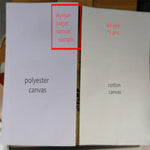 toile jet d'encre polyester taille A4 blanc texture moderne imperméable single side printable 240g