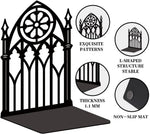 étuis livres gothiques métal motifs géométriques antiderapant noir decoration maison