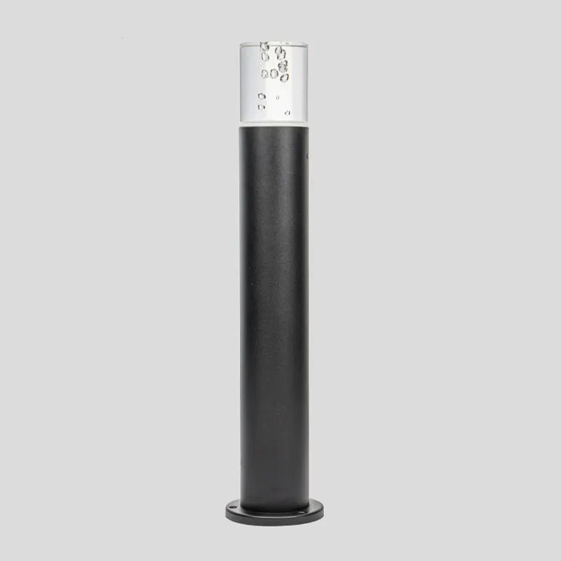 lampe led extérieure étanche noire moderne ip65 acier base circulaire flux lumineux 2492000