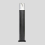 lampe led extérieure étanche noire moderne ip65 acier base circulaire flux lumineux 2492000