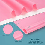 tapis protection table silicone moderne rectangle bleu vert rose marron