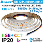 ruban led rgb blanc chaud froid adhésif moderne 24v 50000h 2000 6500k cct smd