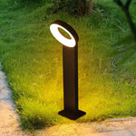 lampe solaire moderne noire ip65 led 9w waterproof plaque carréeextérieur