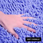 tapis bain demi circulaire chenille douce animaux compagnie salle bain moderne