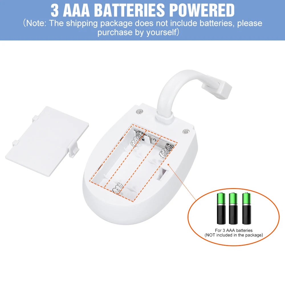 lampe toilette capteur mouvement blanc moderne adhésif interrupteur veilleuse led rgb rechargeable batterie aaa