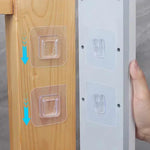crochets adhésifs transparents modernes sans trace 6cm 6cm double face support rangement chambre cuisine