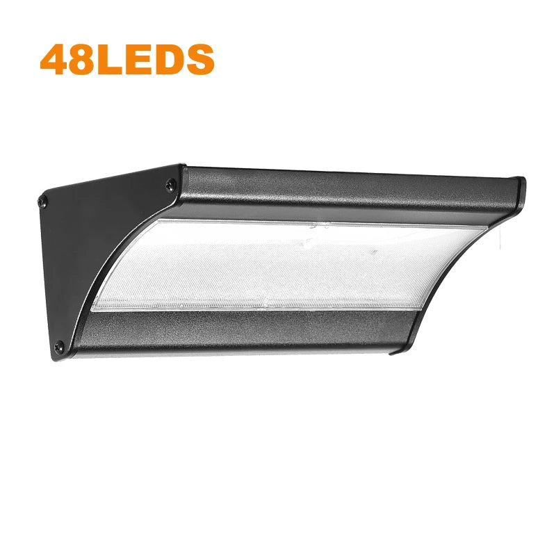 lumière solaire led applique murale noir argenté contemporaine minimaliste capteur mouvement batterie lithium ion