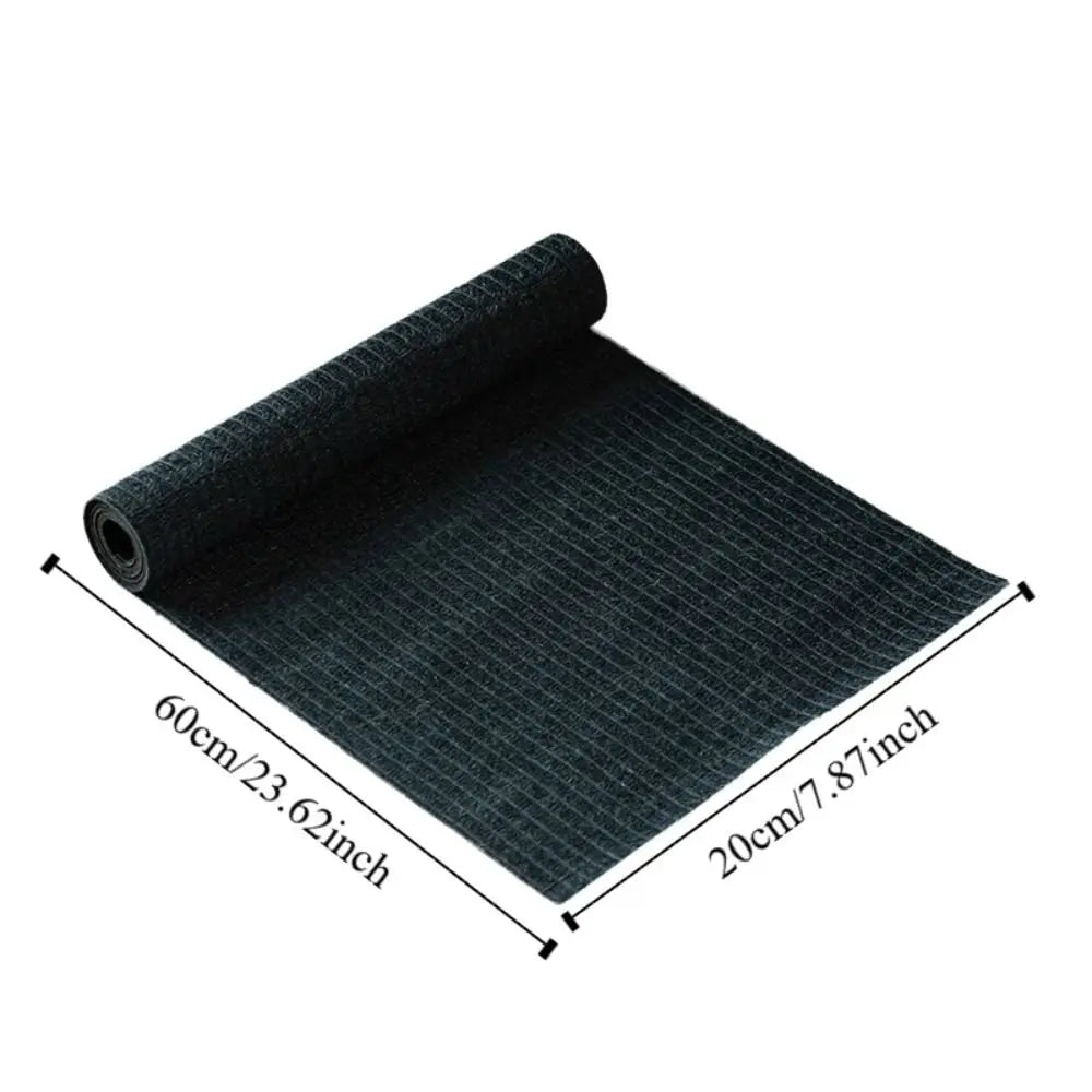tapis lin marron clair moderne rustique texture tissée 60cm 20cm adhésif