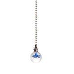 suspension transparentes motifs internes modernes ventilateur lustre cristal chaînes élégantes intérieurs colorés bleu rouge