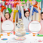 support gâteaux transparent moderne exposition pâtisserie anniversaire mariage décoration table respectueux environnement couvertures motifs