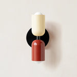 applique murale moderne led noir rouge verte minimaliste fixee mur éclairage cuisine salle manger