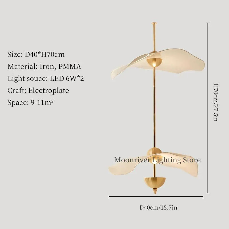 lampes suspendues modernes or blanc opalescent formes organiques sculpturales
