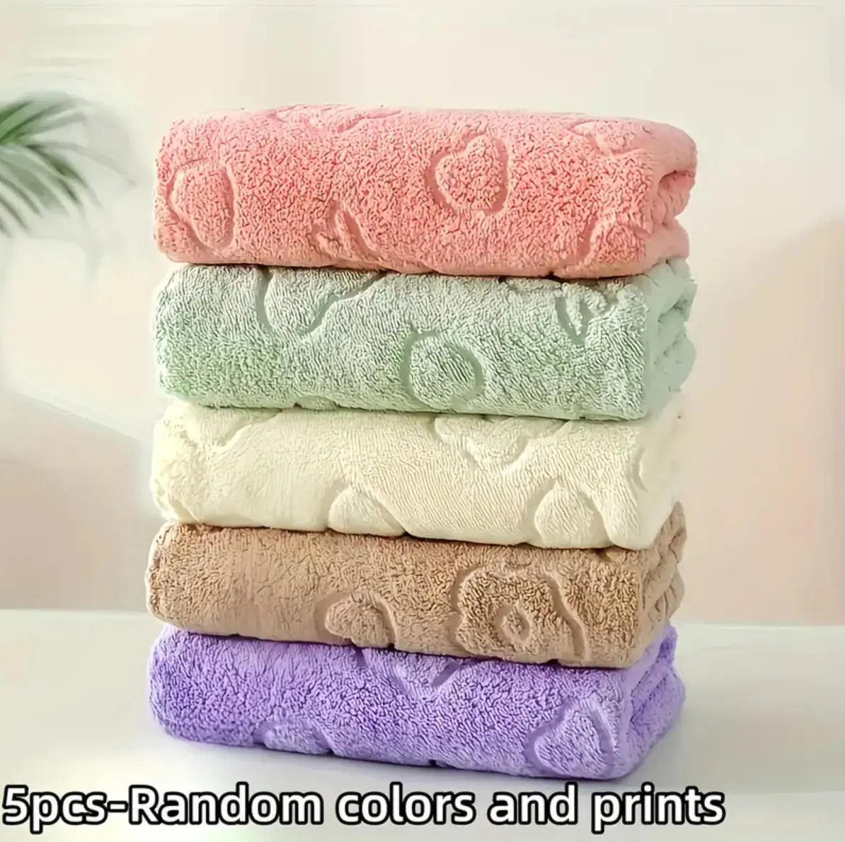 serviettes bain microfibre absorbantes douces rapide séchage amusant moderne rose vert beige violet pastel