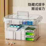 boîte médicaments portable moderne réutilisable compartiments médicaments pilules comprimés rangement respectueux environnement poignée amovible