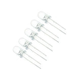 diodes led bleu vert rouge jaune blanc 5mm 100 pièces kit bricolage électronique