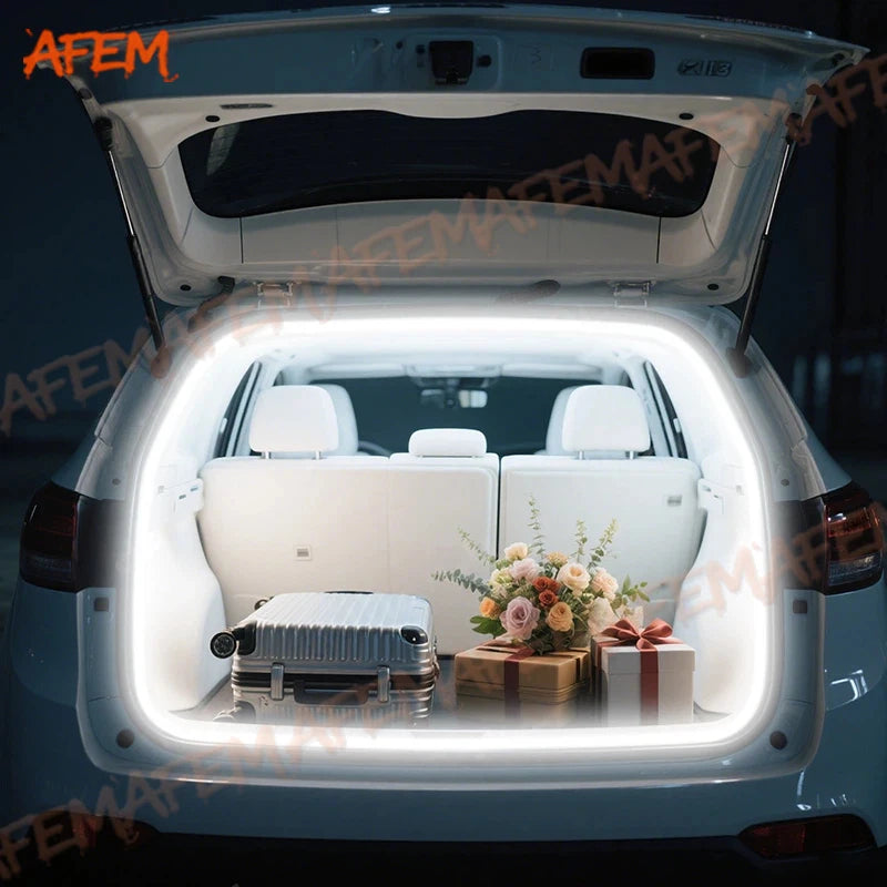bande lumineuse flexible led or jaune doré adhésive moderne minimaliste echangement voiture