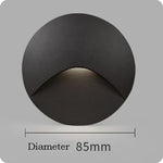 applique murale led moderne blanc noir 60lm ip65 aluminium fixée