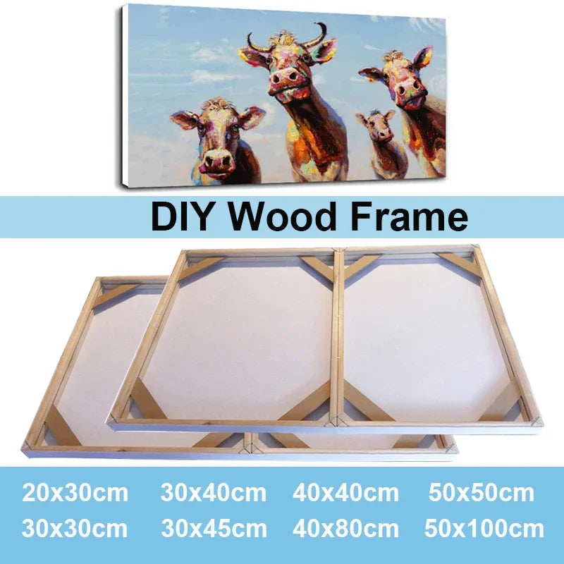 cadre bois diy rustique 20x30cm 30x40cm 40x80cm 50x100cmintérieur blanc extérieur naturel