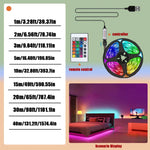 ruban led multicolore rayures horizontales contrôleur usb télécommande adhésif moderne 1m 5m 10m 15m