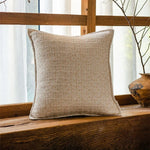 housse coussin polyester géométrique moderne beige marron noir decoration canapé voiture