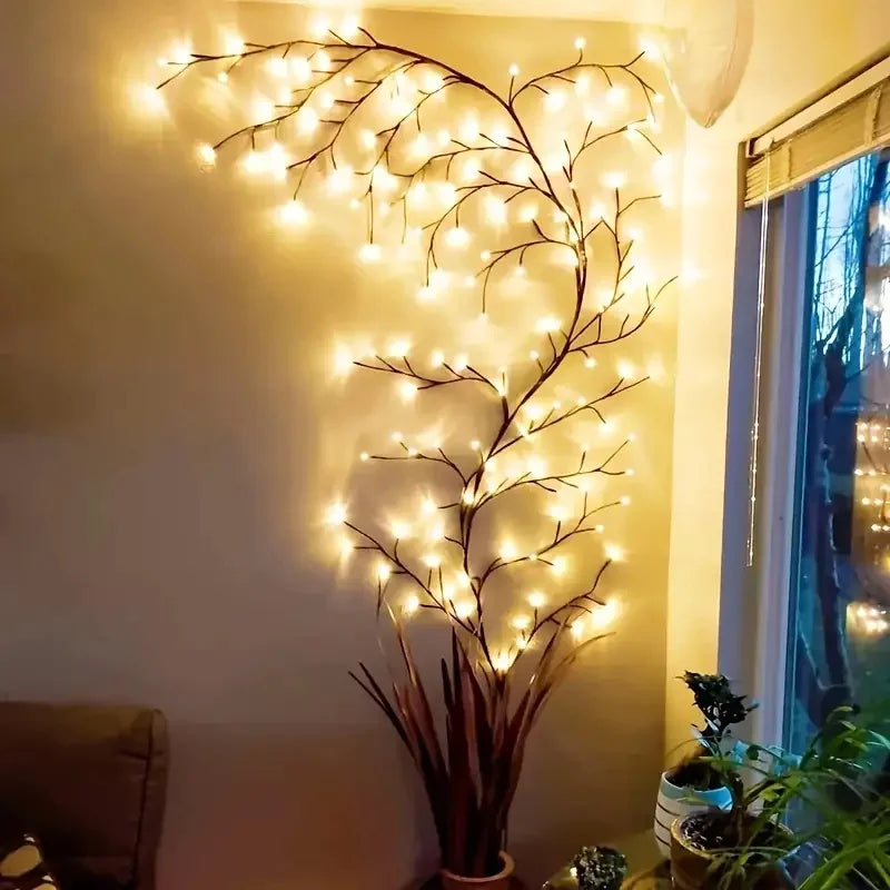 guirlande lumineuse led branche naturelle 144 led prise usb télécommande