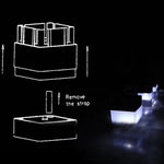 lampe solaire extérieure moderne noire blanche autoinstallation led hydrofuge