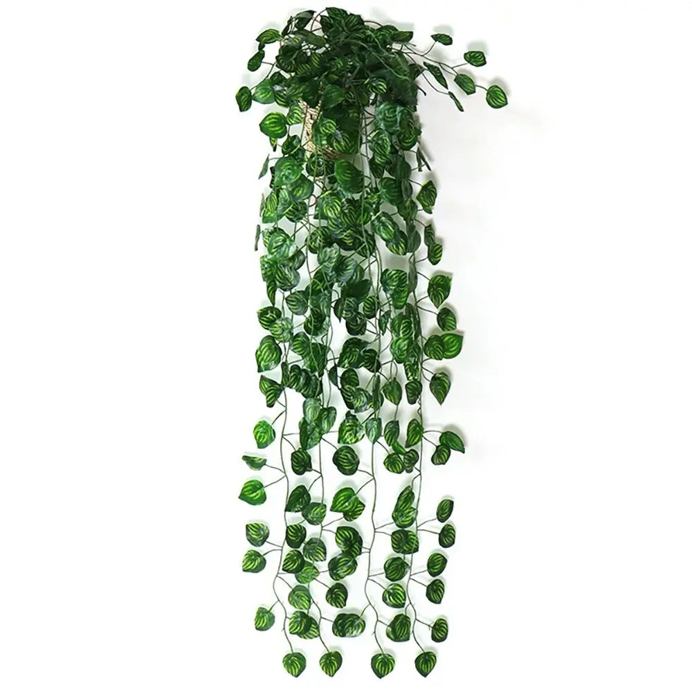 plantes artificielles suspendues arbre vert feuilles uniformes moderne decoration exterieure accrochée pot noir