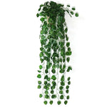 plantes artificielles suspendues arbre vert feuilles uniformes moderne decoration exterieure accrochée pot noir