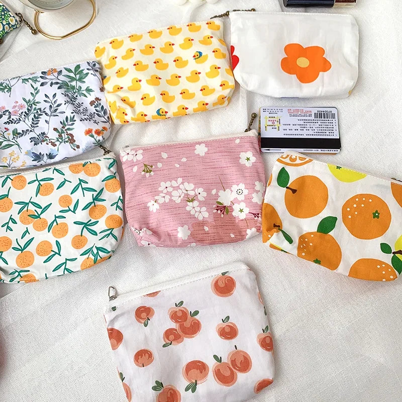 sac rangement réutilisable fleur canard orange moderne pliable multi usages