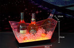seau bouteilles transparent moderne clips lumineux led rechargeable via usb