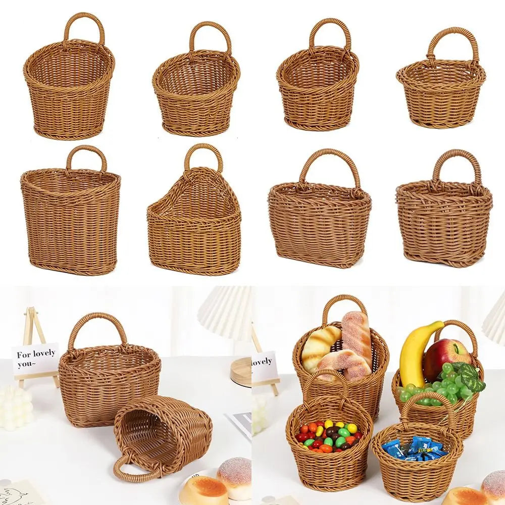 panier rangement tressé marron traditionnel respectueux environnement utilisation multiple poignées
