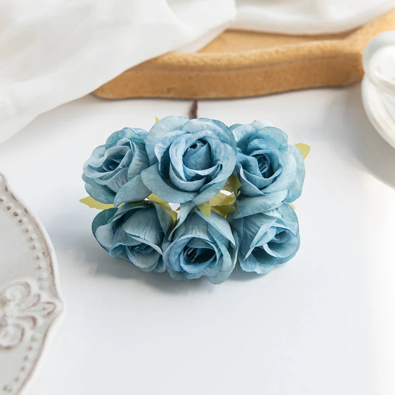 fleurs artificielles soie roses blanches couronne mariage romantique décoration intérieure anniversaire baby shower