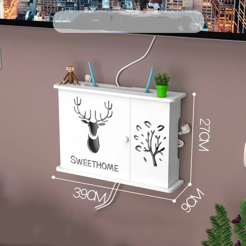 meuble rangement mural blanc moderne lignes verticales porte organisation blanc respectueux environnement