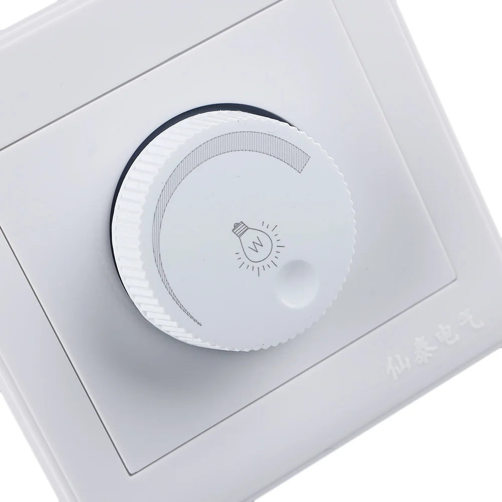 interrupteur éclairage blanc moderne réglable luminosité 15w 80w abs certification brightness controller