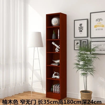 bibliothèque moderne bois multifonction porte unique simple rangement mur blanc noir
