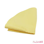 serviette pva jaune clair moderne unie légèrement plissée absorbante 30cm unique