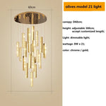 suspension lumineuse contemporaine or argent texture brillante élégante chambre salle bain led