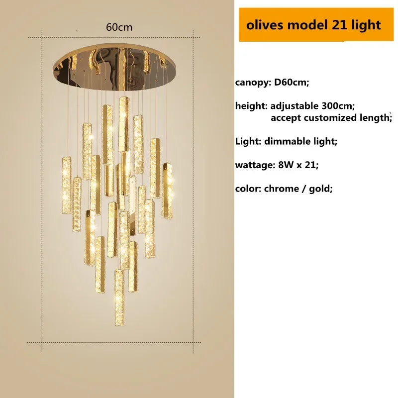 suspension lumineuse contemporaine or argent texture brillante élégante chambre salle bain led